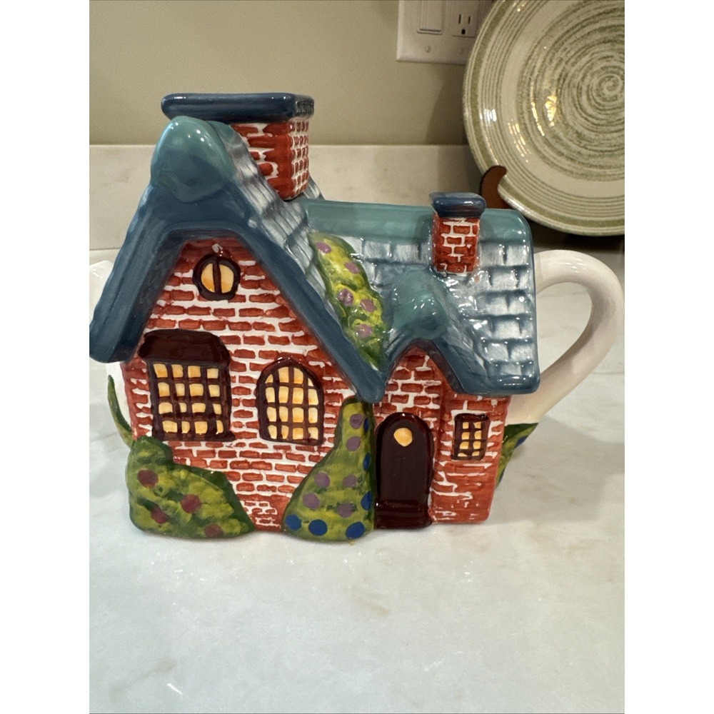 Thomas Kinkaid Brick Cottage House Teapot 2005